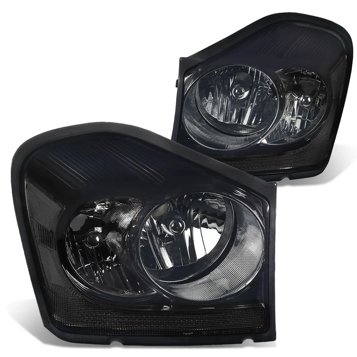 04-06 Dodge Durango Headlight Assembly (Driver & Passenger Side) - Smoked Clear 2 04-06 Dodge Durango Headlight Assembly (Driver & Passenger Side) - Smoked Clear - Image 2