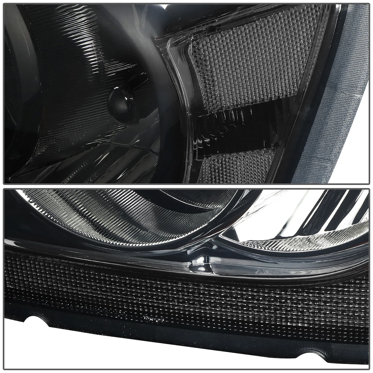 04-06 Dodge Durango Headlight Assembly (Driver & Passenger Side) - Smoked Clear 5 04-06 Dodge Durango Headlight Assembly (Driver & Passenger Side) - Smoked Clear - Image 5