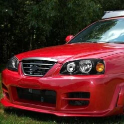 04-06 Hyundai Elantra Crystal Headlights - Black Amber -High-Efficiency Car Light Store 04 06 hyundai elantra crystal headlights black amber 138