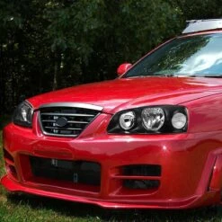 04-06 Hyundai Elantra Crystal Headlights - Black Clear -High-Efficiency Car Light Store 04 06 hyundai elantra crystal headlights black clear 113