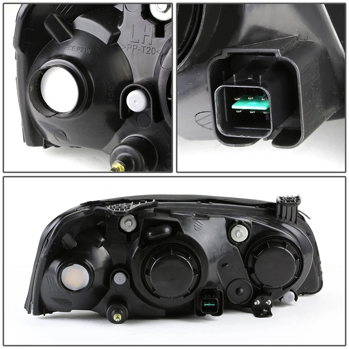 04-06 Hyundai Elantra Crystal Headlights - Chrome Clear 3 04-06 Hyundai Elantra Crystal Headlights - Chrome Clear - Image 3