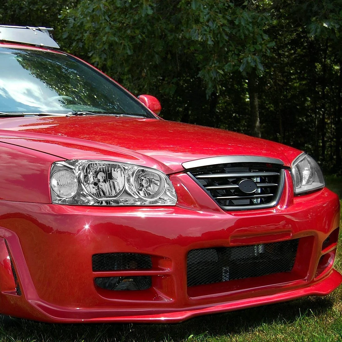 04-06 Hyundai Elantra Crystal Headlights - Chrome Clear 5 04-06 Hyundai Elantra Crystal Headlights - Chrome Clear - Image 5