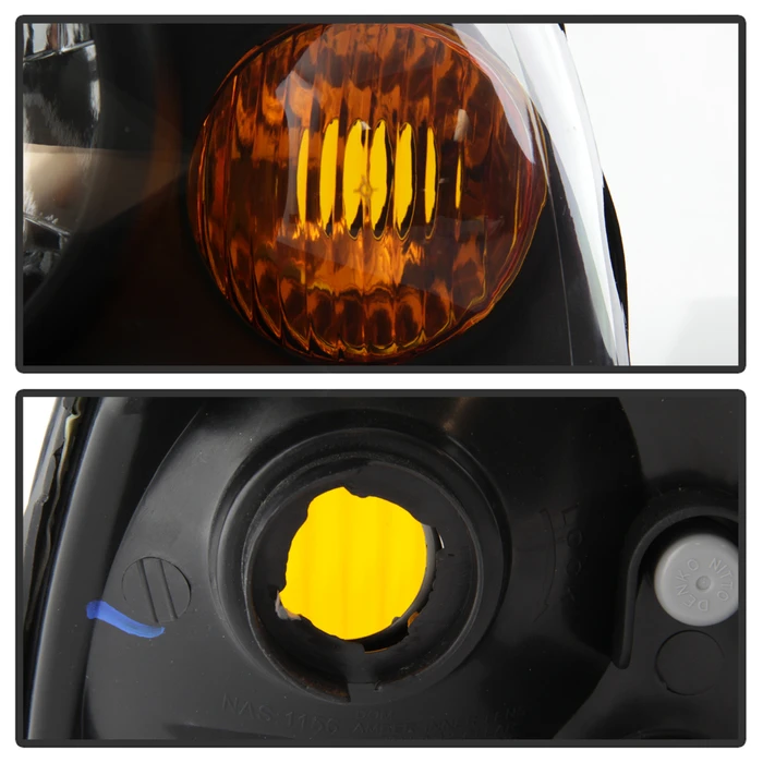 04-06 Hyundai Elantra Crystal Headlights - OEM Black 5 04-06 Hyundai Elantra Crystal Headlights - OEM Black - Image 5