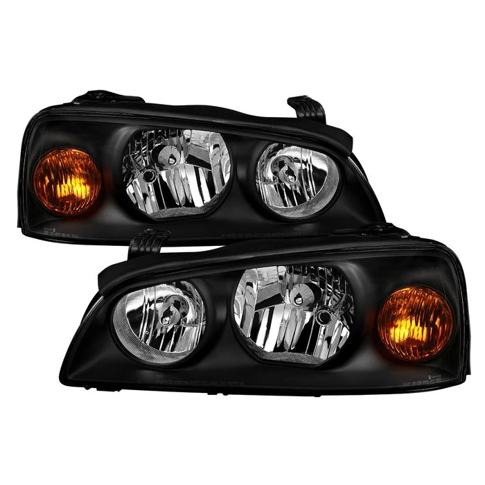 04-06 Hyundai Elantra Crystal Headlights - OEM Black 1 04-06 Hyundai Elantra Crystal Headlights - OEM Black