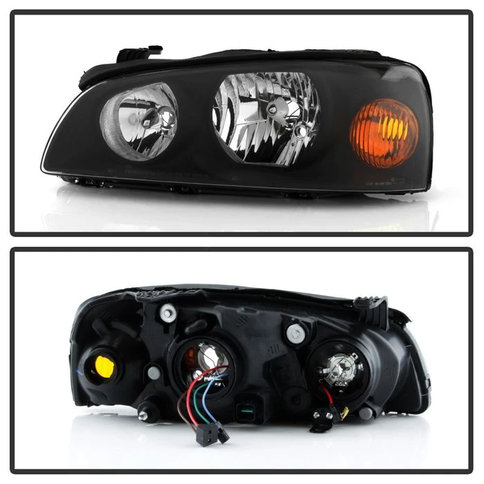 04-06 Hyundai Elantra Crystal Headlights - OEM Black 2 04-06 Hyundai Elantra Crystal Headlights - OEM Black - Image 2