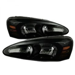 04-08 Pontiac Grand Prix Replacement Headlights - Black Smoked