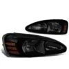 04-08 Pontiac Grand Prix Replacement Headlights - Black Smoked / Amber