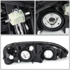 04-08 Pontiac Grand Prix Replacement Headlights - Black Smoked / Clear -High-Efficiency Car Light Store 04 08 pontiac grand prix replacement headlights black smoked clear 67