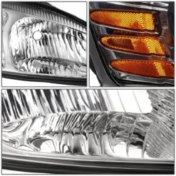 04-08 Pontiac Grand Prix Replacement Headlights - Chrome / Amber -High-Efficiency Car Light Store 04 08 pontiac grand prix replacement headlights chrome amber 63