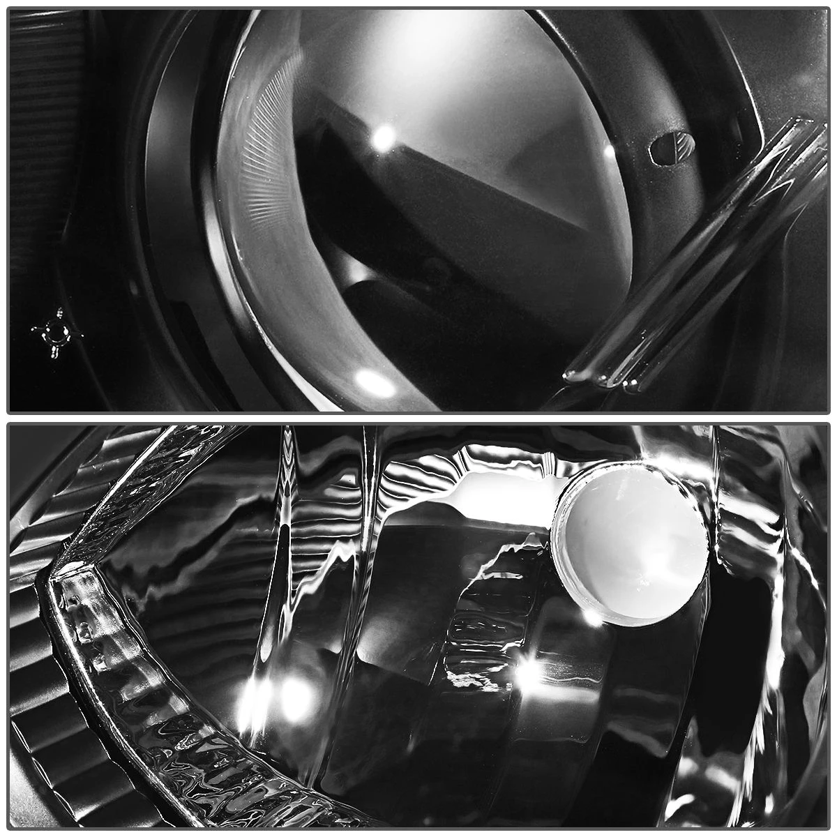 04-09 Mazda 3 4-Door Sedan Projector Headlights - Black / Clear 4 04-09 Mazda 3 4-Door Sedan Projector Headlights - Black / Clear - Image 4