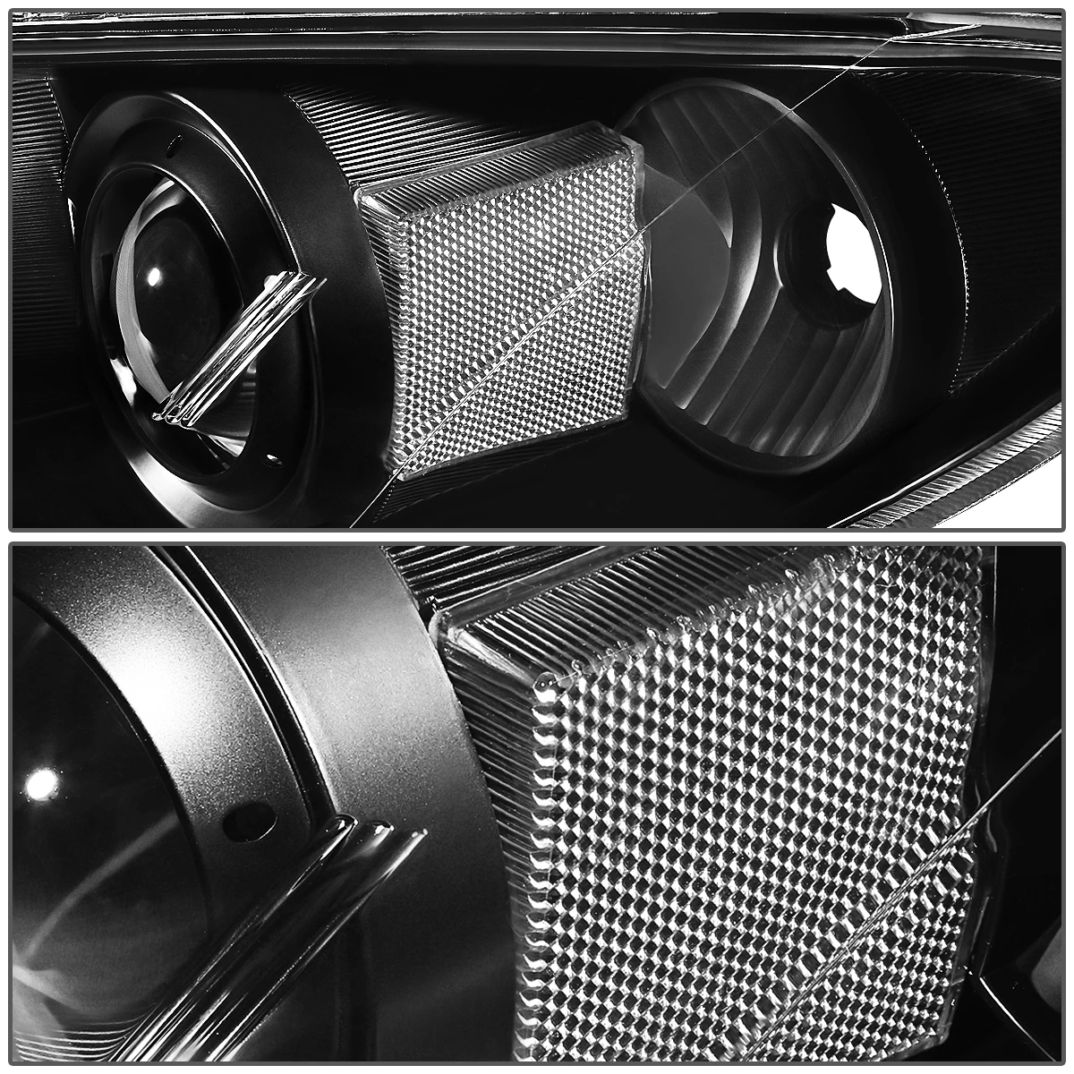 04-09 Mazda 3 4-Door Sedan Projector Headlights - Black / Clear 5 04-09 Mazda 3 4-Door Sedan Projector Headlights - Black / Clear - Image 5