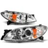 04-09 Mazda 3 4-Door Sedan Projector Headlights - Chrome / Amber