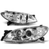 04-09 Mazda 3 4-Door Sedan Projector Headlights - Chrome / Clear