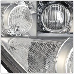 2005-2006 Toyota Camry OE-Style Chrome Housing Headlights - Clear Side Markers -High-Efficiency Car Light Store 05 06 toyota camry xv30 oe style replacement headlights chrome clear 128