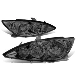2005-2006 Toyota Camry OE-Style Smoked Housing Headlights - Clear Side Markers