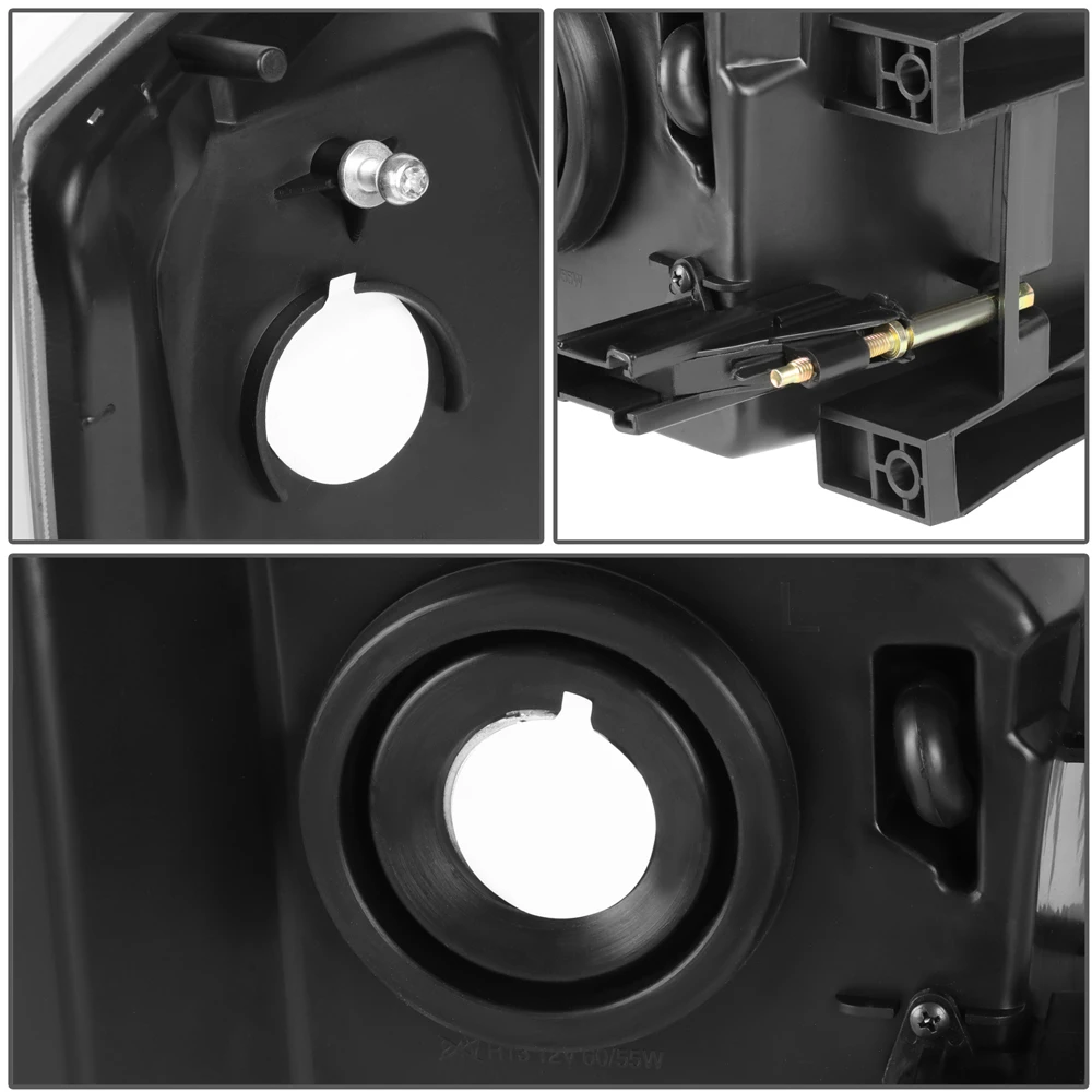 05-07 Dodge Dakota Factory-Style Headlights - Chrome Clear 5 05-07 Dodge Dakota Factory-Style Headlights - Chrome Clear - Image 5