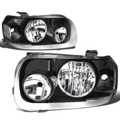 05-07 Ford Escape OE-Style Replacement Headlights - Black / Clear -High-Efficiency Car Light Store 05 07 ford escape oe style replacement headlights black clear 85