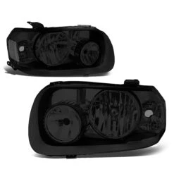 05-07 Ford Escape OE-Style Replacement Headlights - Smoked Clear -High-Efficiency Car Light Store 05 07 ford escape oe style replacement headlights smoked clear 89