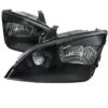 05-07 Ford Focus ZX4 Replacement Crystal Headlights - Black