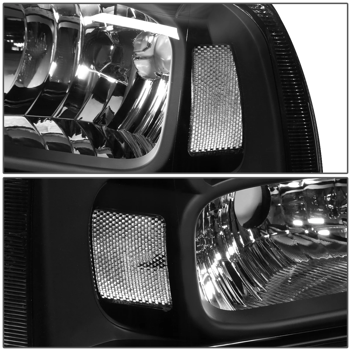 HID Combo 05-07 Ford Super Duty OE Style Headlight Lamp Assembly (Black Housing) - 1 Gen F-250/F-350/F-450/F-550 4 HID Combo 05-07 Ford Super Duty OE Style Headlight Lamp Assembly (Black Housing) - 1 Gen F-250/F-350/F-450/F-550 - Image 4
