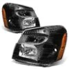05-09 Chevy Equinox OE-Style Replacecment Headlights - Black/Amber