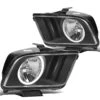 2005-2009 Ford Mustang LED Halo Replacement Headlights - Black