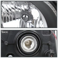 2005-2009 Ford Mustang LED Halo Replacement Headlights - Black -High-Efficiency Car Light Store 05 09 ford mustang led halo replacement headlights black 157