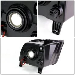 05-09 Ford Mustang LED Halo Replacement Headlights - Smoked -High-Efficiency Car Light Store 05 09 ford mustang led halo replacement headlights smoked 117