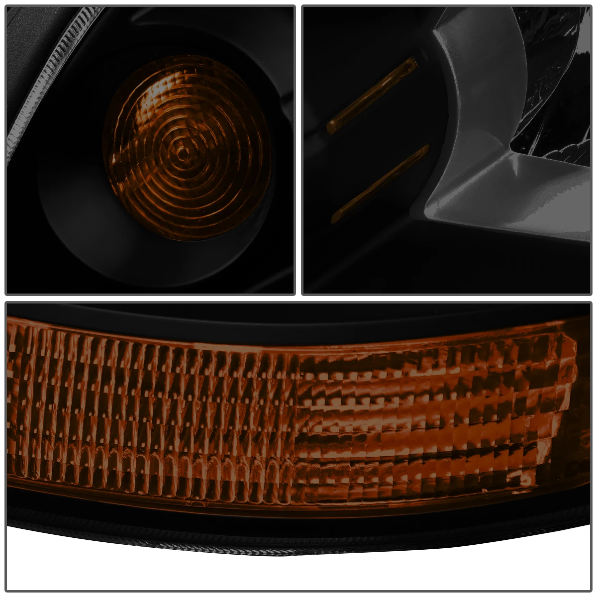 05-09 Hyundai Tucson Factory Style Replacement Headlights - Smoked / Amber 5 05-09 Hyundai Tucson Factory Style Replacement Headlights - Smoked / Amber - Image 5