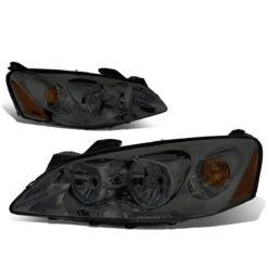 05-10 Pontiac G6 Factory Style Replacement Headlights - Smoked Lens / Amber