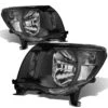2005-2011 Toyota Tacoma Factory Style Replacement Headlights - Black Clear