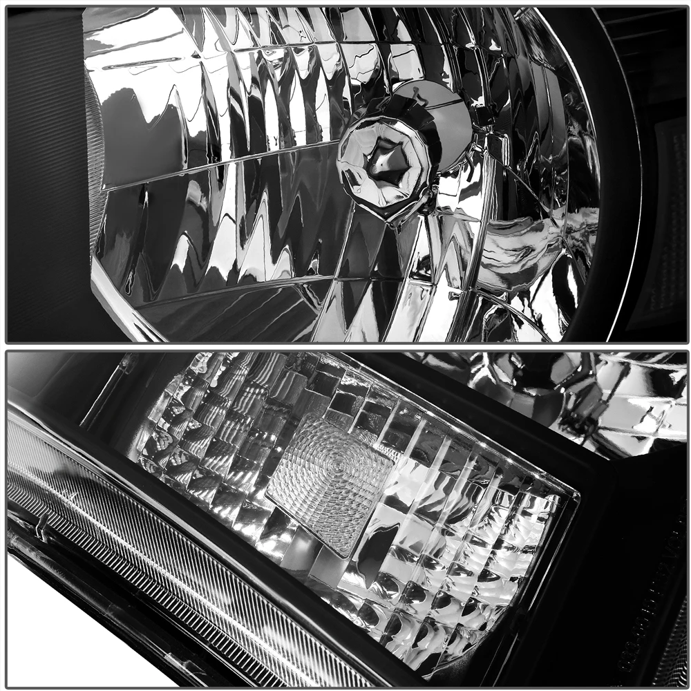 2005-2011 Toyota Tacoma Factory Style Replacement Headlights - Black Clear 3 2005-2011 Toyota Tacoma Factory Style Replacement Headlights - Black Clear - Image 3