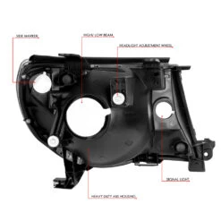 2005-2011 Toyota Tacoma Factory Style Replacement Headlights - Black Clear 13 2005-2011 Toyota Tacoma Factory Style Replacement Headlights - Black Clear -High-Efficiency Car Light Store 05 11 toyota tacoma pickup euro style crystal headlights black 194