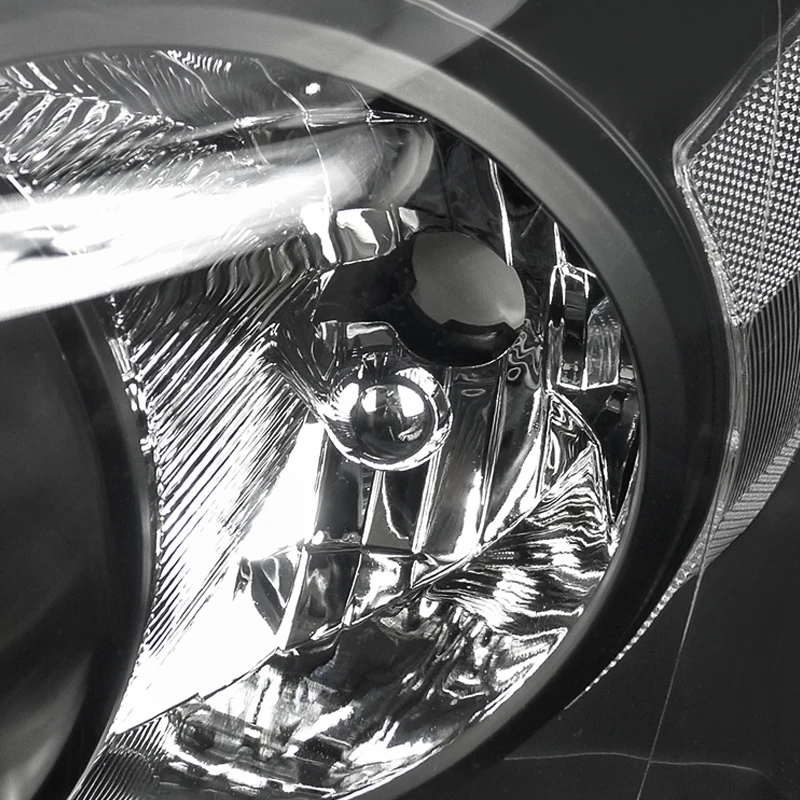 2006-2008 Dodge RAM Factory Style Headlights - Black / Clear Reflector 3 2006-2008 Dodge RAM Factory Style Headlights - Black / Clear Reflector - Image 3