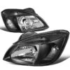 06-08 Kia Rio 5 Factory Style Replacement Headlights - Black