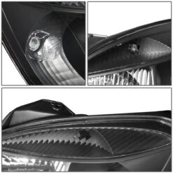 06-08 Kia Rio 5 Factory Style Replacement Headlights - Black -High-Efficiency Car Light Store 06 08 kia rio 5 factory style replacement headlights black 119