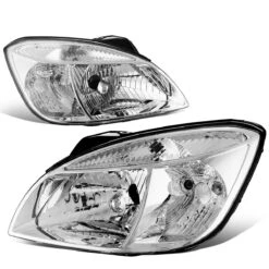 06-08 Kia Rio 5 Factory Style Replacement Headlights - Chrome