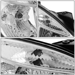 06-08 Kia Rio 5 Factory Style Replacement Headlights - Chrome -High-Efficiency Car Light Store 06 08 kia rio 5 factory style replacement headlights chrome 121