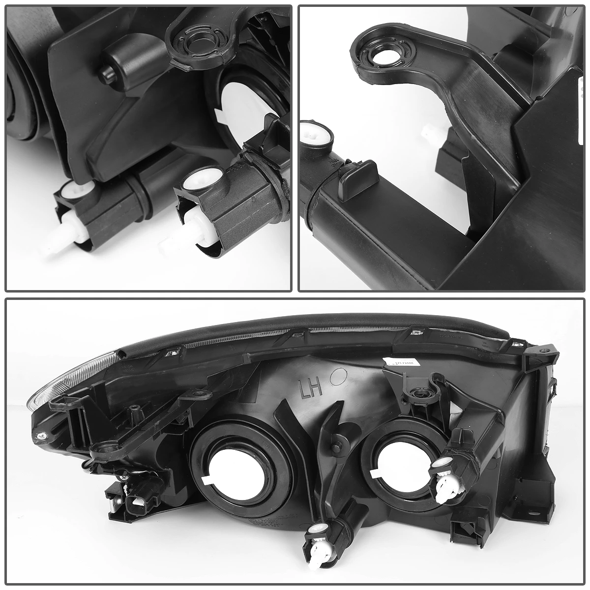 06-08 Toyota RAV4 OE-Style Replacement Headlights - Black / Amber 6 06-08 Toyota RAV4 OE-Style Replacement Headlights - Black / Amber - Image 6