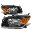 06-08 Toyota RAV4 OE-Style Replacement Headlights - Black / Amber