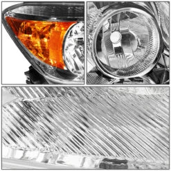 06-08 Toyota RAV4 OE-Style Replacement Headlights - Chrome / Amber -High-Efficiency Car Light Store 06 08 toyota rav4 oe style replacement headlights chrome amber 106