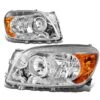 06-08 Toyota RAV4 OE-Style Replacement Headlights - Chrome / Amber