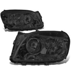 06-08 Toyota RAV4 OE-Style Replacement Headlights - Smoked Clear -High-Efficiency Car Light Store 06 08 toyota rav4 oe style replacement headlights smoked clear 117