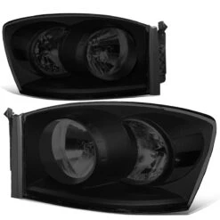 06-09 Dodge RAM Replacement Smoked Tinted Headlights - Black Smoked / Clear 11 06-09 Dodge RAM Replacement Smoked Tinted Headlights - Black Smoked / Clear -High-Efficiency Car Light Store 06 09 dodge ram replacement smoked tinted headlights black smoked clear 81