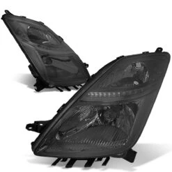 06-09 Toyota Prius [Halogen Model] OE-Style Replacement Headlights - Smoked Clear -High-Efficiency Car Light Store 06 09 toyota prius halogen model oe style replacement headlights smoked clear 106