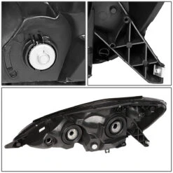 06-10 Toyota Sienna Xl20 Factory Style Replacement Headlights - Black / Amber -High-Efficiency Car Light Store 06 10 toyota sienna xl20 factory style replacement headlights black amber 102