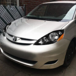 06-10 Toyota Sienna Xl20 Factory Style Replacement Headlights - Black / Amber -High-Efficiency Car Light Store 06 10 toyota sienna xl20 factory style replacement headlights black amber 105