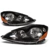 06-10 Toyota Sienna Xl20 Factory Style Replacement Headlights - Black / Amber