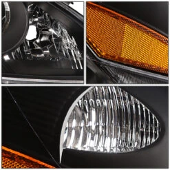 06-10 Toyota Sienna Xl20 Factory Style Replacement Headlights - Black / Amber -High-Efficiency Car Light Store 06 10 toyota sienna xl20 factory style replacement headlights black amber 99