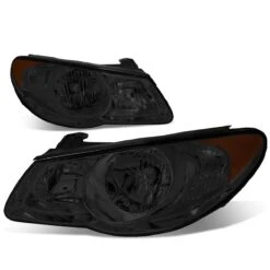 07-09 Hyundai Elantra OE-Style Replacement Headlights - Smoked / Amber